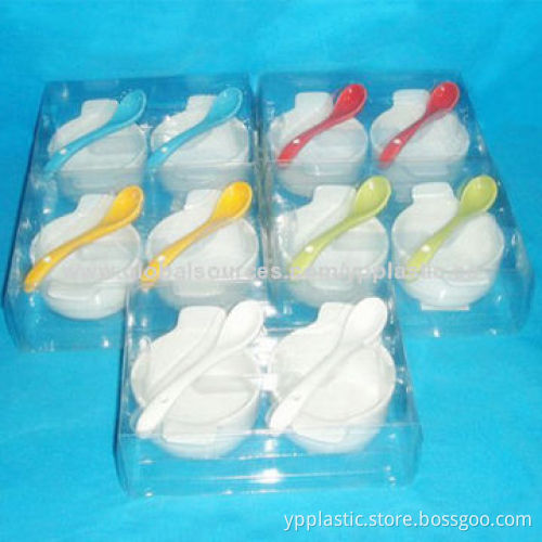 Clear Transparent Acetate Box Packing for Bowls with 0.18-1.0mm Thickness Range, Silkscreen Printing